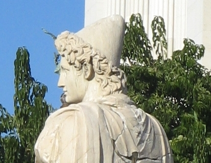 Pileus-Wearing Statue Guy